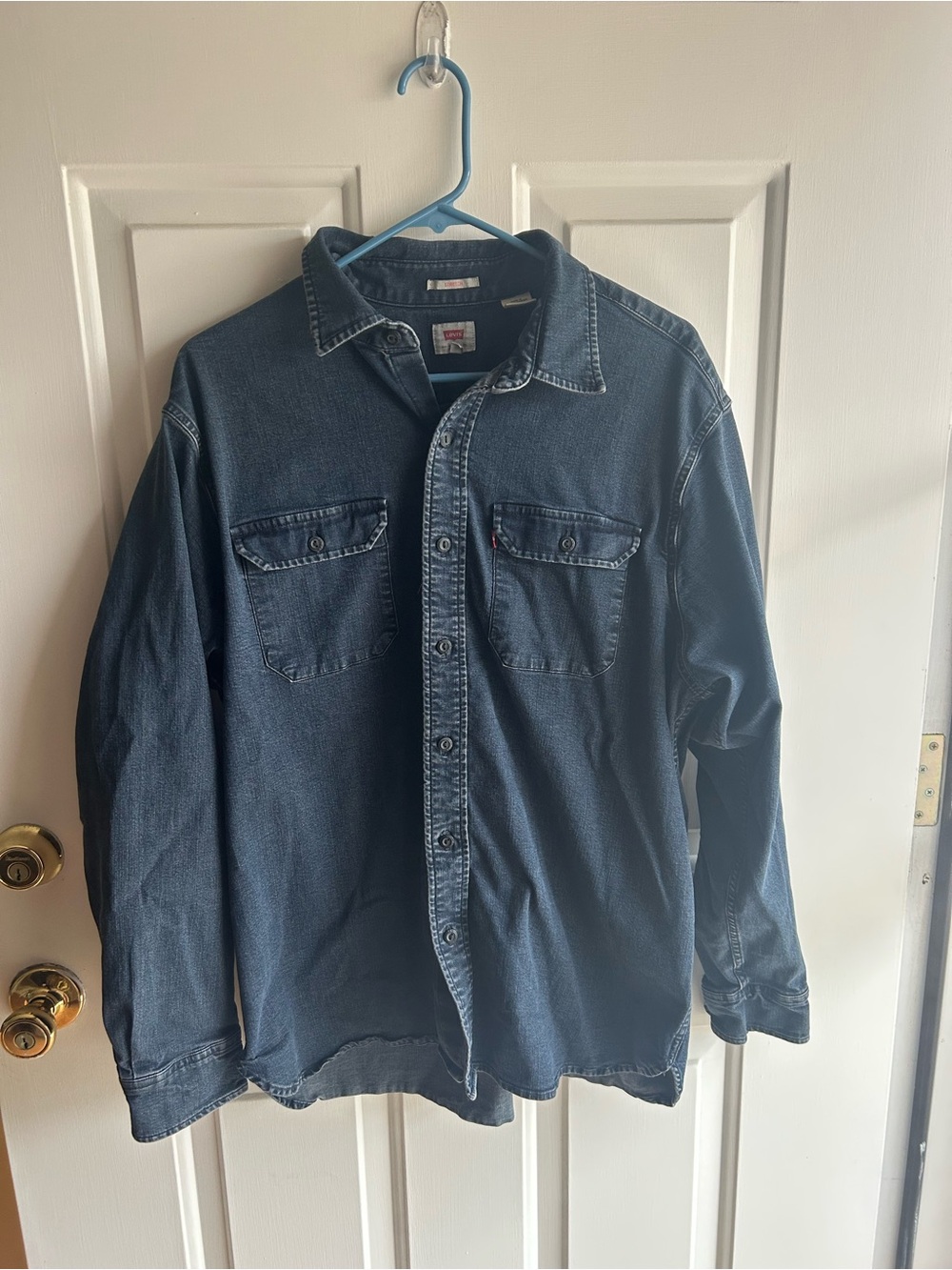 Levi's Dark Blue Denim Button-Down Shirt